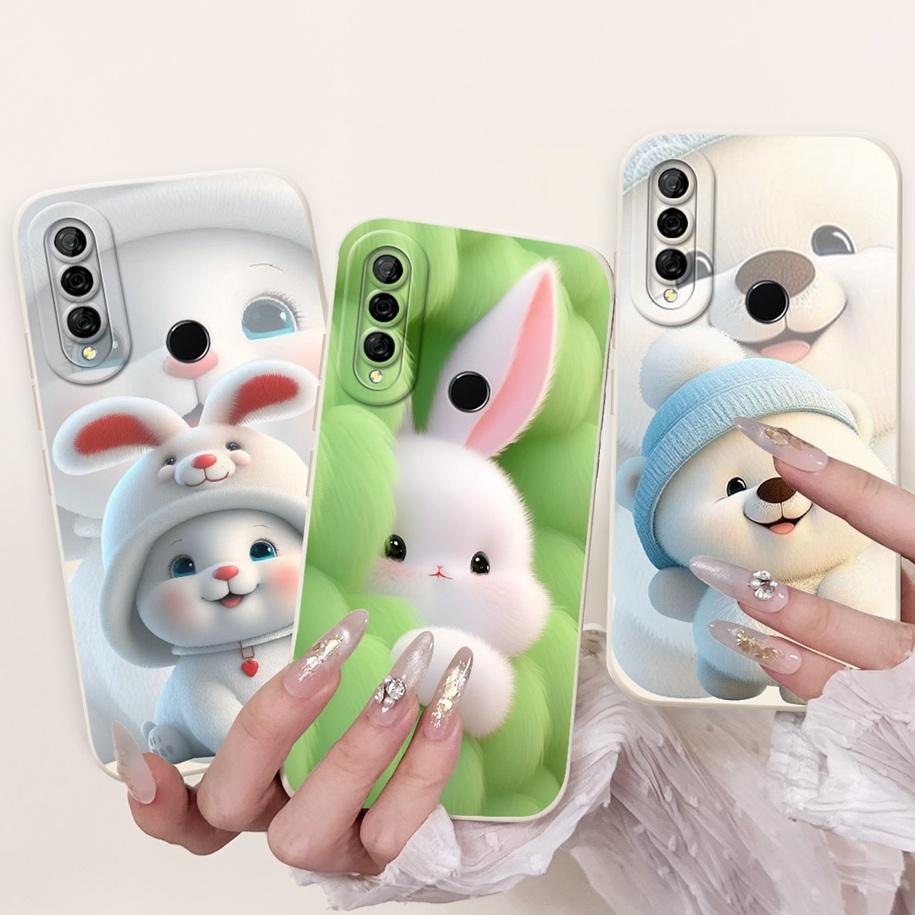 For Huawei P30 Lite Case MAR-LX1A MAR-LX2 Cover Cute Panda Rabbit Soft Silicone Phone Case For Huawei P30Lite Nova 4e Fundas New