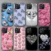 Чехол для телефона Diamond Love для Iphone 11 12 Mini 13 14 Pro Xs Max X 8 7 6s Plus 5 Se Xr Shell