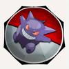 Автоматический складной зонт Pokemon Genga с прочным железным каркасом, портативный компактный дорожный зонт для всесезонного использования, Вечеринки009
