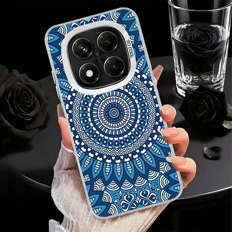 Мягкий чехол для телефона в стиле мандалы для Xiaomi Redmi Note 13 14 15 Pro Plus 12S 12 11S 11 11T 10S 10 Ударопрочный чехол Задняя панель