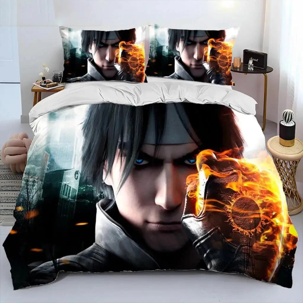 Ретро Постельное Белье King Of Fighters Комплект Двуспальный Queen Size Пододеяльник Наволочка Для Мальчиков Девочек Детей Взрослых Домашний Текстиль