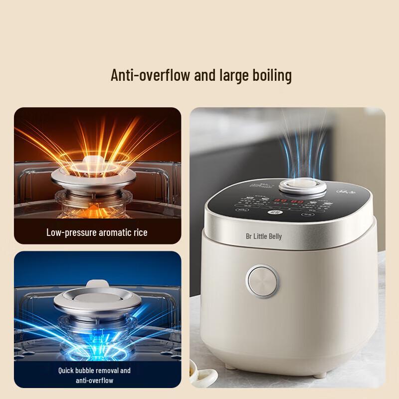 Little Bear Mini Smart Multi-function Rice Cooker 1.6L CN plug (adapter included)