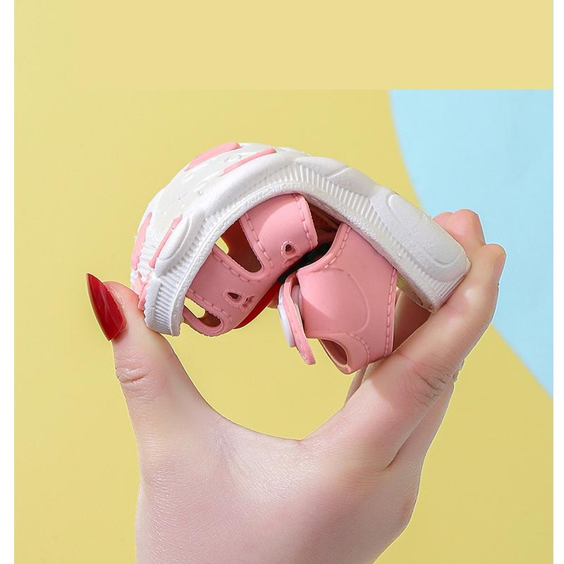 Летние детские сандалии для девочек, клубничная обувь с закрытым носком для малышей, обувь принцессы Уокер для маленьких девочек, сандалии, размер 16-25