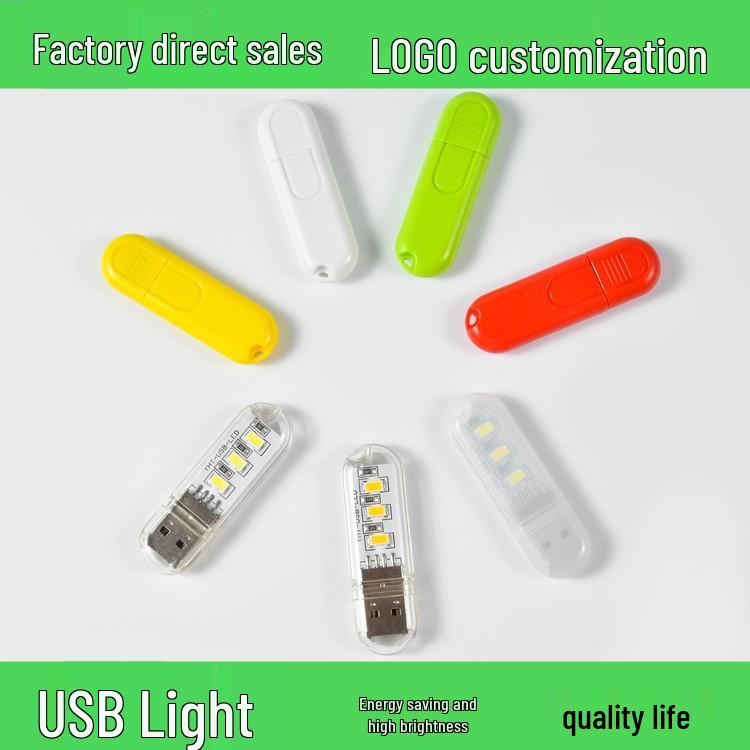 Мини USB ночник Xiaomi: Светодиодный будильник для общежития, портативный, защита глаз, энергосберегающая лампа.