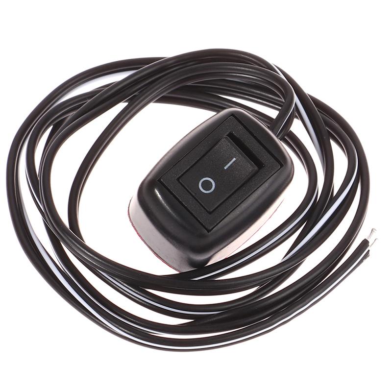 New Universal Car Switch Paste Type Toggle Switch With Cable 60cm DC 12V For Fog Ring Drive Lights Neon Lights Pushbutton Switches 3