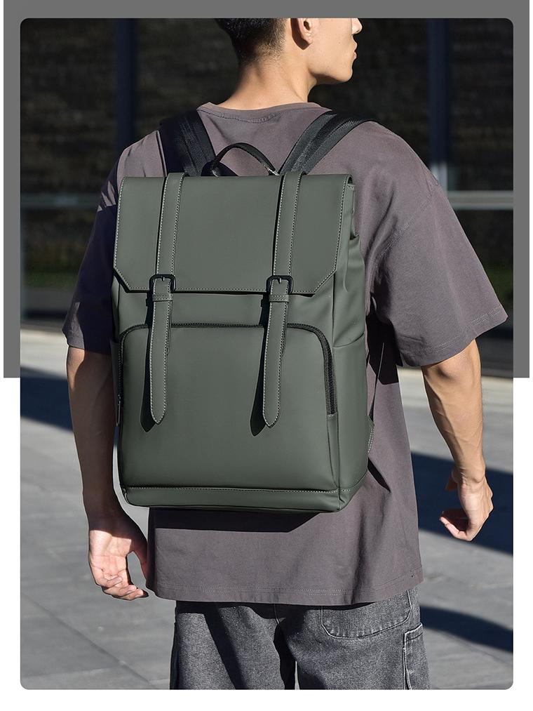 2024 Мужской рюкзак большой вместимости для поездок на работу - Новая мода осени в однотонном цвете