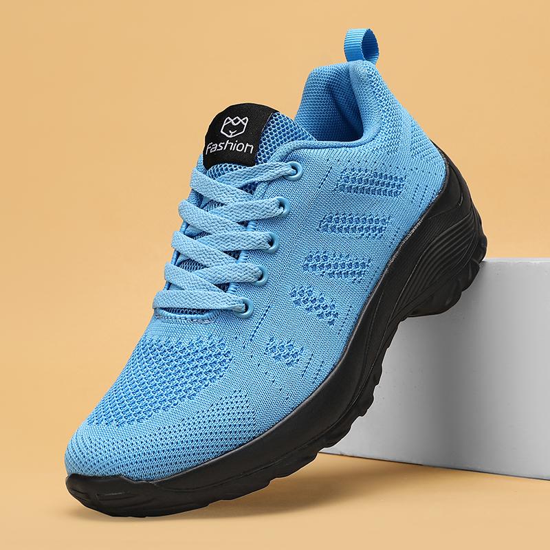 Fashion 2025 Women's Shoes High-quality Casual Shoes Platform Tennis Outdoor Lace Up Jogging Mesh Breathable Vulcanized Shoes for Women