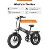 PURE UNICORN U4 City Electric Bike 48V 1000W Motor 48V 15Ah  Battery 48km/h Max Speed 30-60km Max Range  20 x 4.0" Fat Tires