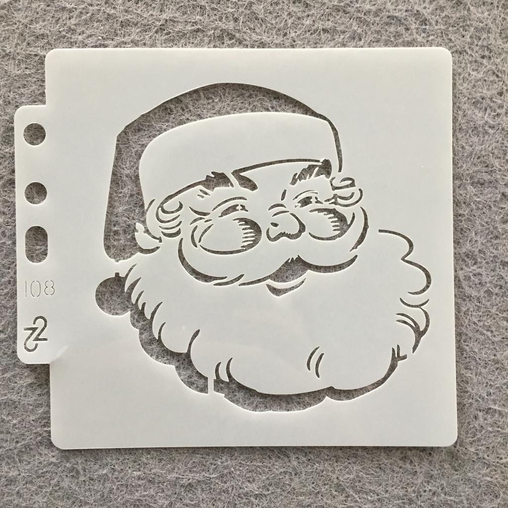 9 шт./лот 13 см Рождественский Санта-Клаус DIY многослойные трафареты для рисования раскраска для скрапбукинга тиснение альбом декоративный шаблон