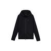 Jordan Solid Color Logo Print Zip Hoodie Jacket Men Outerwear Black DQ7324-010