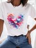 (Asian Size) Clothing T Shirt Tee Top Women Fashion Female Woman Print Sweet Trend 90s Beach Short Sleeve Graphic T-shirts
