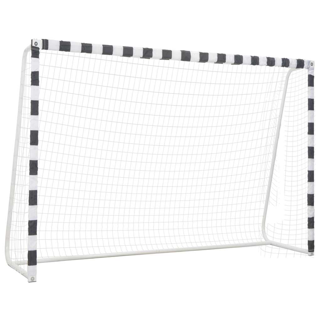 Football Goal 300 x 200 x 90 cm Metal Black and White