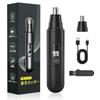 Anktnay Nose Hair Trimmer for Men with LED Indicator, Type-C Rechargeable, USB, Low Noise, Washable
