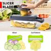 Multi-functional Vegetable Cutter Potato Shredder Grater Household Kitchen Vegetable Portable Cutter God 16/14 Pieces Set