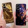 For Oppo A6 Pro 4G 5G OPPOA6 / Oppo F31 Pro Phone Case Soft Clear Silicone Back Cover Butterfly Dragon Fashion Pattern Bumper