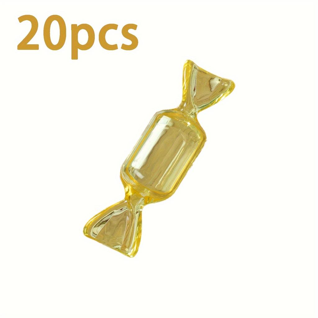 20 шт. Милая шкатулка для украшений в форме конфеты, мини-прозрачный органайзер для колец, портативные дорожные подарочные коробки для хранения для вечеринок