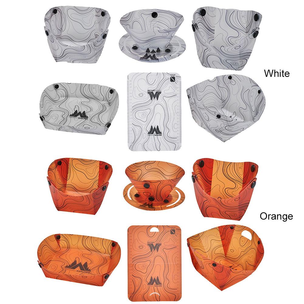 Outdoor Portable Tableware Space Saving Lightweight Folding Tableware Multi-Purpose Camping Tableware for Outdoor Picnic