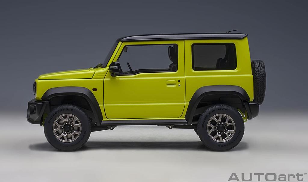 AUTOart Suzuki Jimny Sierra Roof Finished Product 78506 1/18 (JB74) Yellow/Black
