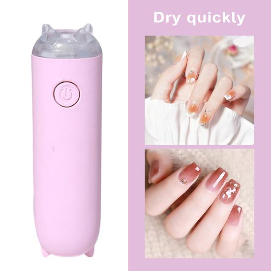 Портативная мини-лампа для ногтей, быстросохнущая, компактная, удобная, ручная, с двумя шестернями, удобная УФ-лампа для салона
