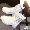 New Autumn and Winter High-top Cotton Shoes Women's British Style Velvet Martin Boots Show Small American Short Boots