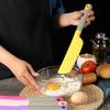 Очень большой силиконовый скребок для выпечки крема, антипригарная лопатка для масла, разглаживающий инструмент, термостойкий скребок для печенья и кондитерских изделий