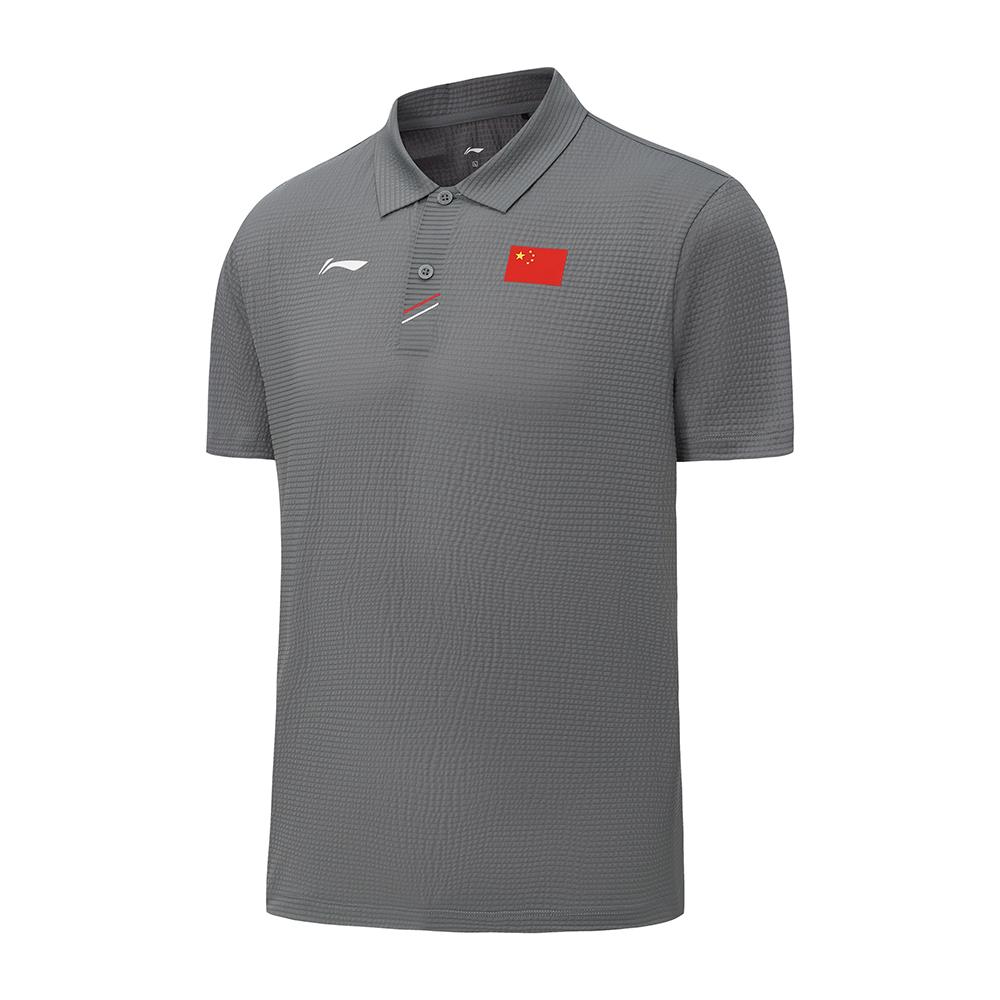 Li Ning Честь Золотой Логотип | Весна-Лето 2026 Футболка-поло с коротким рукавом Унисекс APLW459