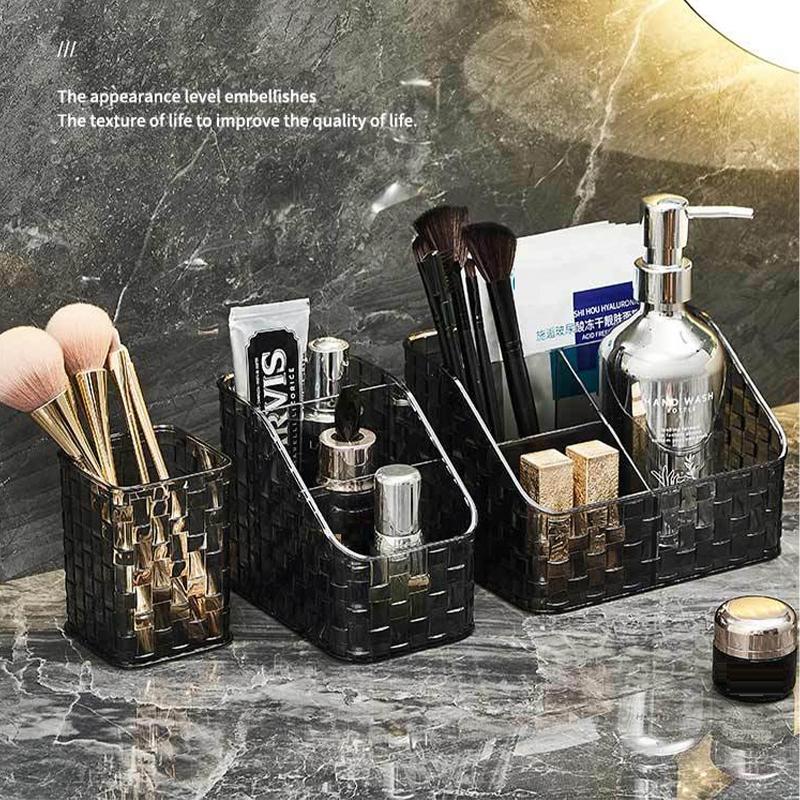 Прозрачный акриловый держатель для кистей для макияжа, настольный органайзер для косметики, коробка для хранения помады, подставка для лака для ногтей, футляр для ювелирных изделий