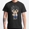 Мужская Модная Повседневная Футболка с Коротким Рукавом Fairy Tail CHIBI СЕРЫЙ Черный Оверсайз Футболки - Мужская Летняя Хлопковая Футболка с Принтом