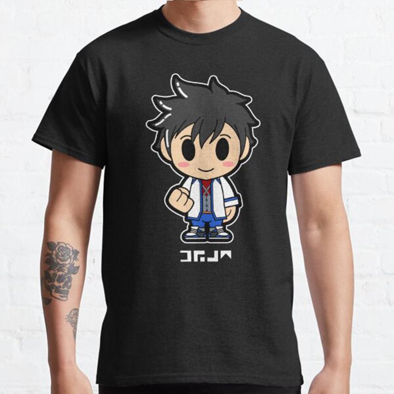 Мужская мода повседневные футболки с короткими рукавами Fairy Tail CHIBI GRAY черные футболки больших размеров