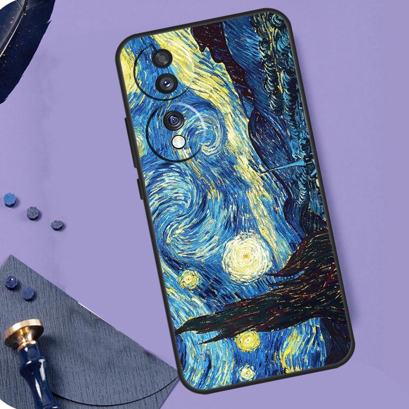 Чехол для телефона с картиной Ван Гога на масло Для Honor 90 Lite 70 50 Magic 5 6 Pro X6 X7 X8 X9 X6a X7a X8a X9a X9b X8b Чехол
