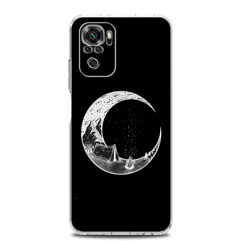 Чехол Line Mountain Scenery Sun Moon для Xiaomi Redmi Note 15 14 13 12 4G 10 11 Pro Plus 5G 14C 13C 12C 10C 9A
