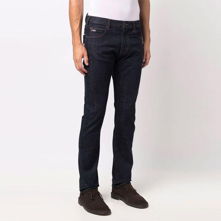 EMPORIO ARMANI Jeans Men's Dark Blue Moderate Slim Fit Pants 6K1J45-1DE5Z-0941