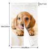 Stylish and Noren curtain featuring a miniature dachshund Perfect for living and other 86cm x easy-to-use puppy. privacy, entryways, kitchens, rooms,