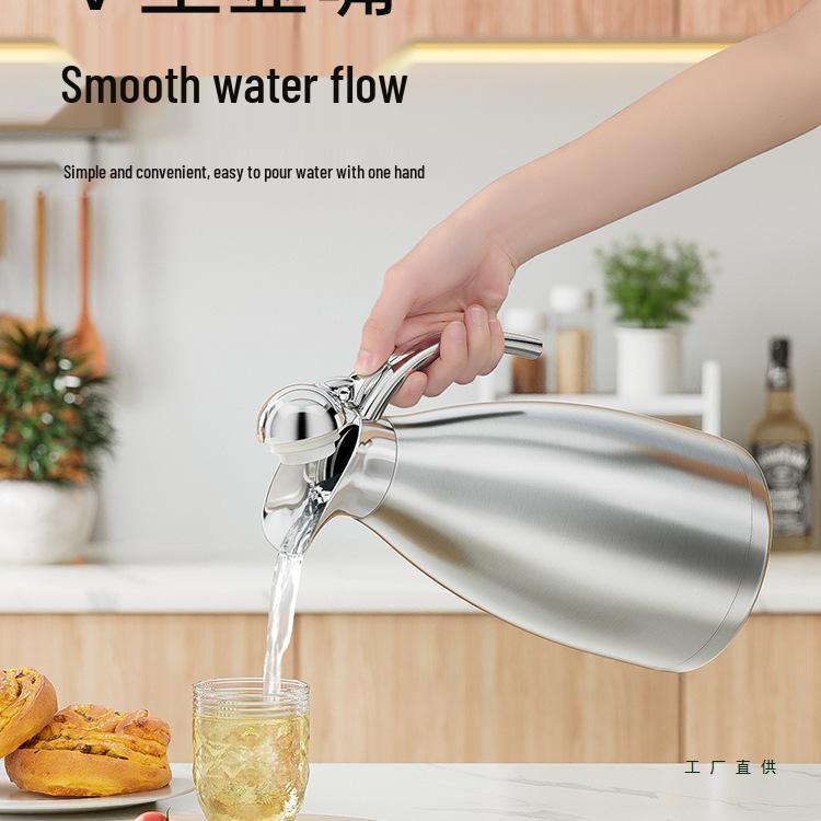 Ewee Germany Large Capacity Stainless Steel Thermos Flask - Insulated Hot Water Bottle for Home Use