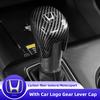Car Shift Lever Cover Carbon Fibre Gear Stick Cap Auto Accessories For Honda Civic Fit Jazz Accord Pilot CRV Odyssey City HRV EC5 Yzpf8