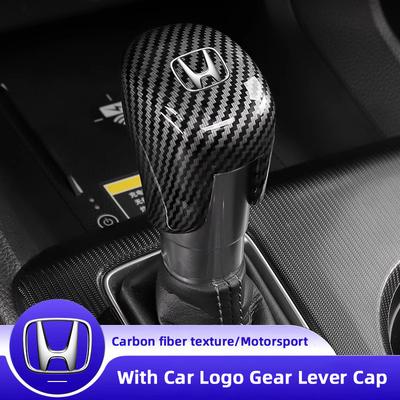Car Shift Lever Cover Carbon Fibre Gear Stick Cap Auto Accessories For Honda Civic Fit Jazz Accord Pilot CRV Odyssey City HRV EC5 Yzpf8