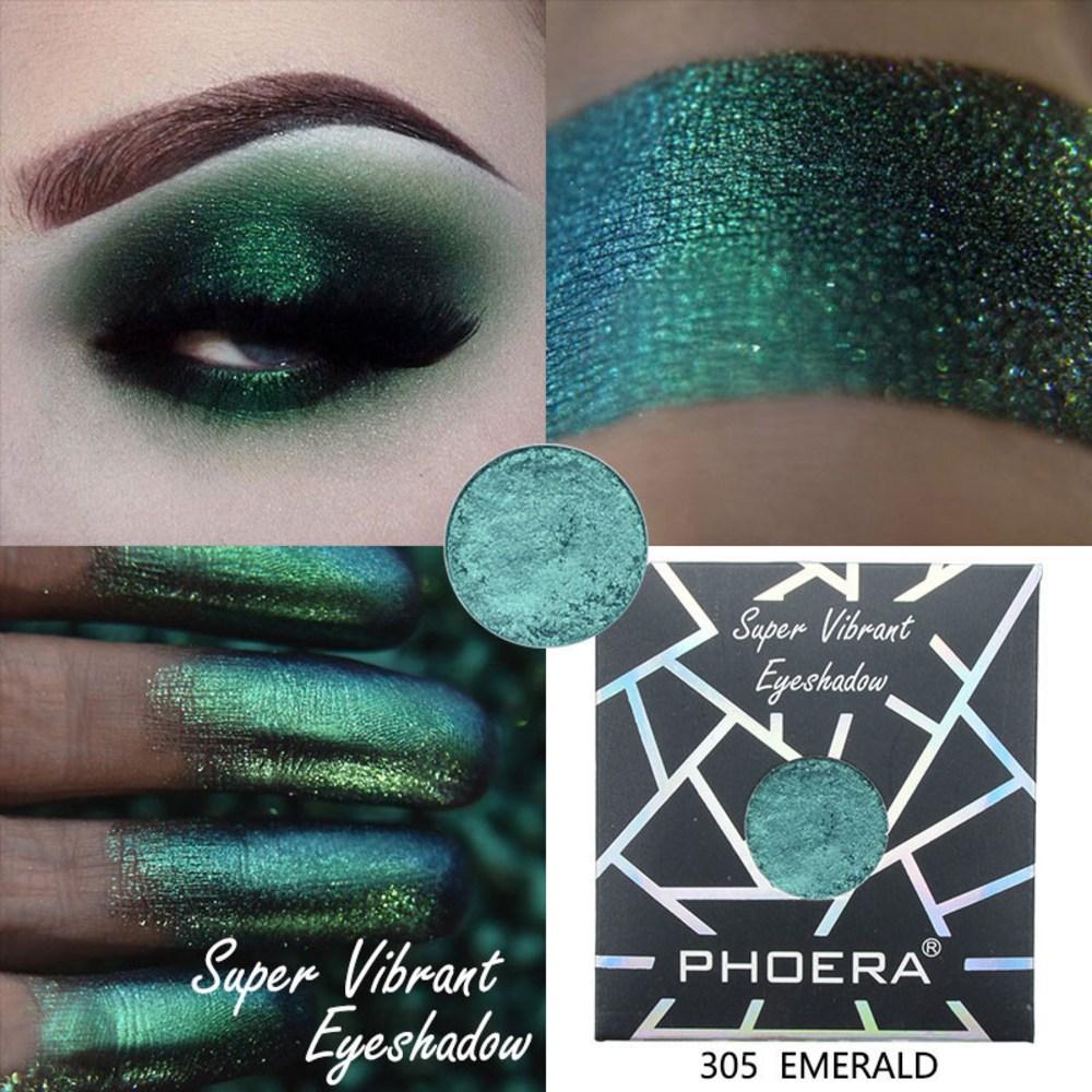 Shadow Palette PHOERA 12 Colors Matte Shimmer Glitter Glow Mini Waterproof Diamond TSLM2, 02 02, 1pc