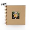 Compact Photo Album Album, 6 Inch Baby Memory Book, Mini Scrapbook for Kids with Stickers & Decorative Creative Kit Borders, DIY First Year