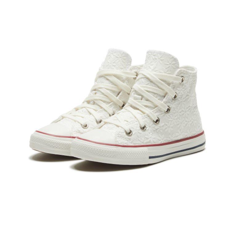 Converse Кеды Chuck Taylor All Star Удобные Высокие Детские Холщовые Белые Для Детей Возрастом 3 7 Лет 668030C
