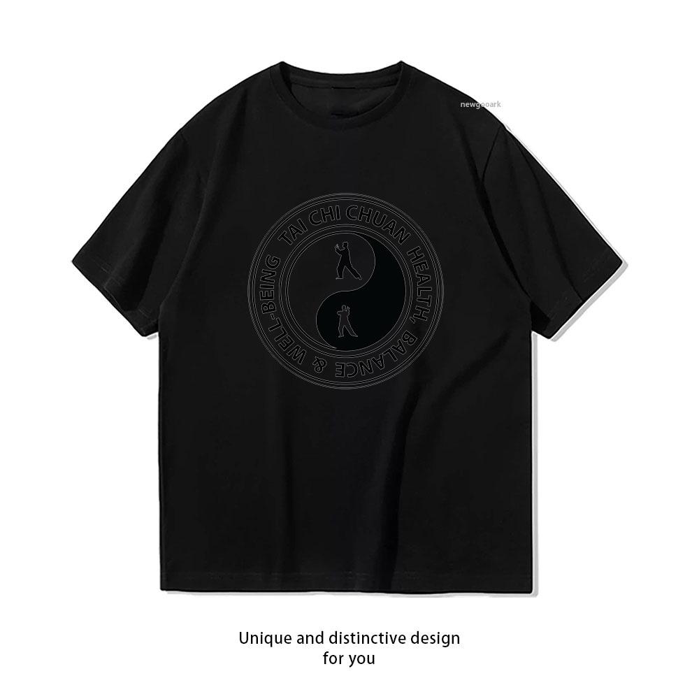 Tai Chi Chuan Tshirt Woman Man Summer Cotton Cartoon Graphic T Shirts Adult Classic Oneck Breathable Shortsleev Gift Tops Tee