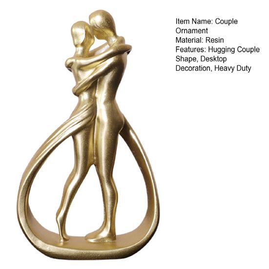 Обнимающаяся пара, обнимающая мужчин и женщин, статуэтка из смолы, скульптура для домашнего офиса, свадебной вечеринки