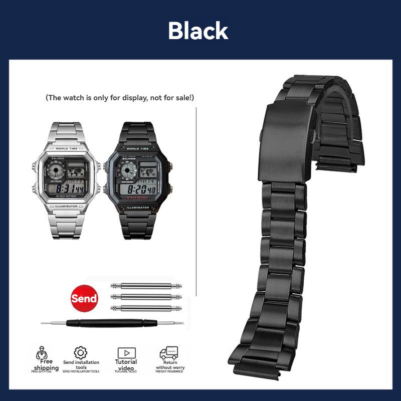 Для Casio AE1200 Полностью Металлический Корпус из Нержавеющей Стали 304, Безель и Стекло в Сборе с Водонепроницаемой Прокладкой AE-1200WH 3299 | Обновление Часов