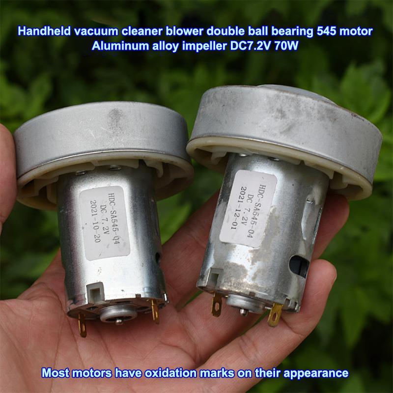 1 шт. 545 Мотор DC 7.2V 70W Мотор для пылесоса Шарикоподшипник Микромотор Для запчастей пылесоса Воздуходувка Встроенный драйвер
