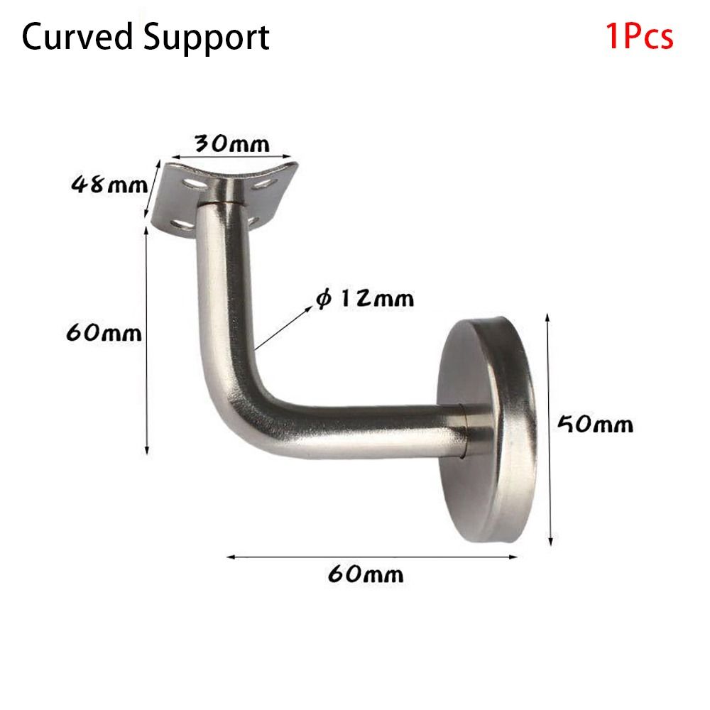 1Pcs Stainless Steel Handrail Bracket Wall Support Balustrade Bracket For Hospitald Office Home