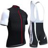 Mens Cycling Jersey Bib Shorts Set Quick Dry Breathable Bike Sportwear