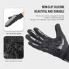 Winter Men's Outdoor Sports Warm Black Gloves Touch Screen Waterproof Skiing Full Finger Gloves Motorcycle Riding Skiing Gloves