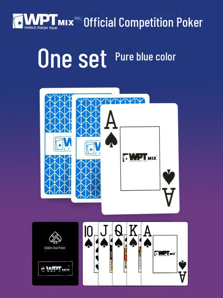 Водонепроницаемые матовые ПВХ карты для покера WPT Texas Hold'em