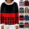 Women's Casual Fleece Sweatshirt  Long-Sleeve Round  Neck Casual Comfortable Loose-Fit Lightweight Women's Flannel Sweatshirt