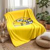 Green Bay Packers Flannel Fleece Blanket Cozy Warm Throw Blanket For Couch Bed Travel All Season Use