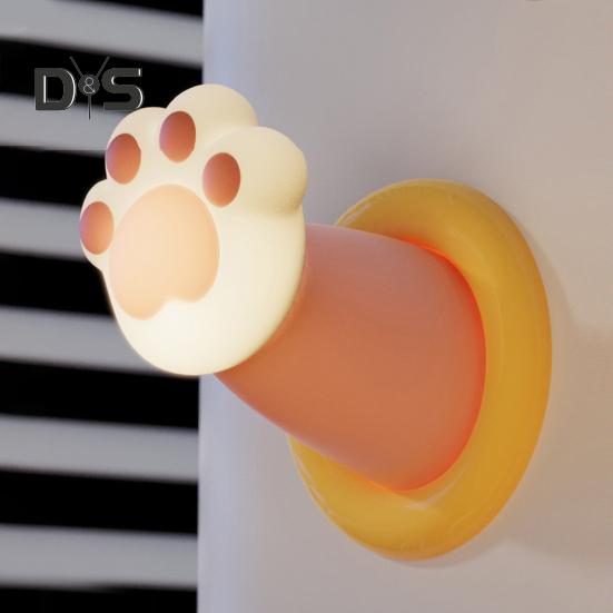 Ночной светильник «кошачья лапка» с таймером автоматического выключения, мягкий свет, без мерцания, с регулировкой яркости, милый дизайн, детский ночник «кошачья лапка», украшение для рабочего стола